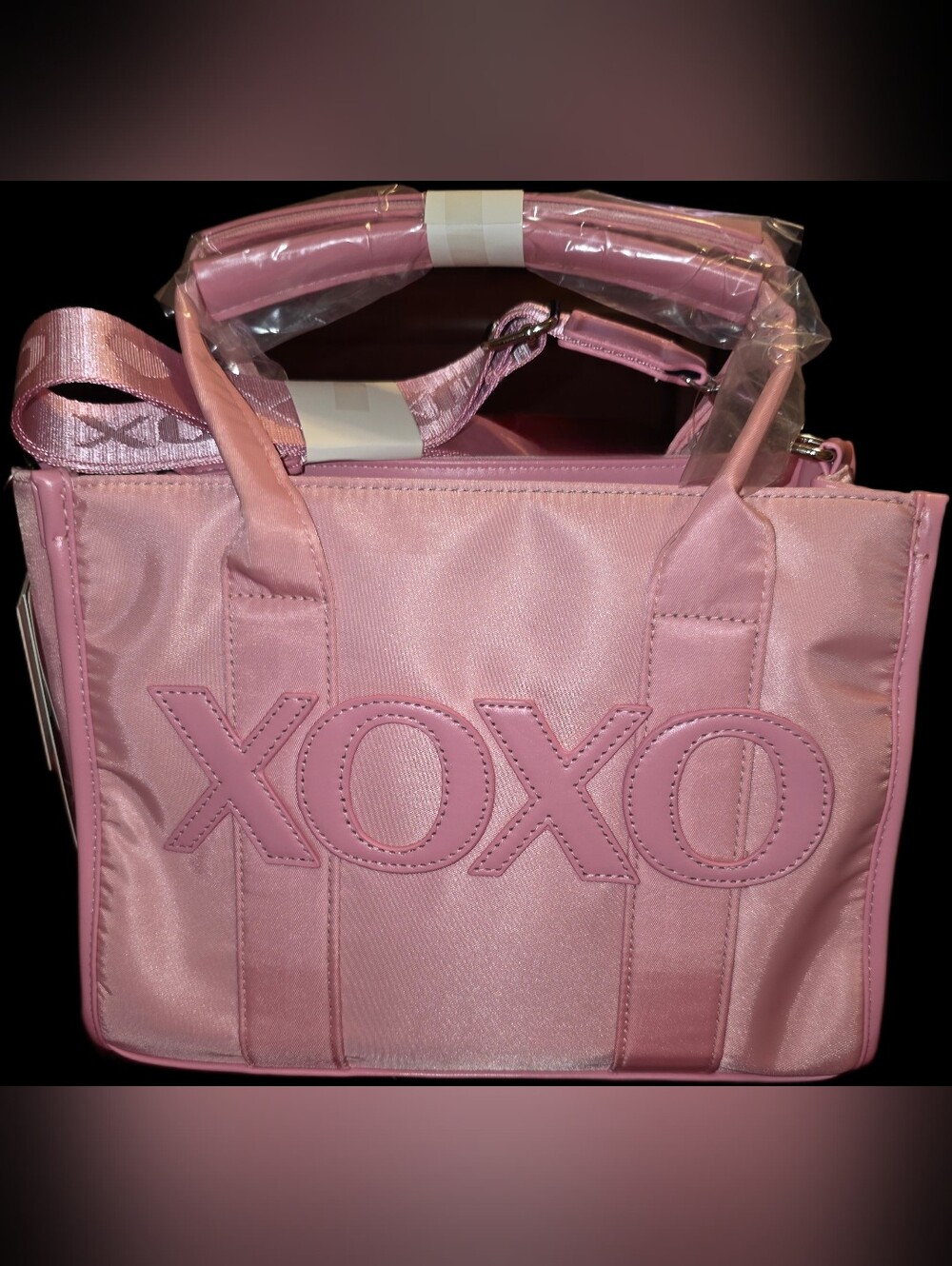 XOXO Pink Logo Tote Bag